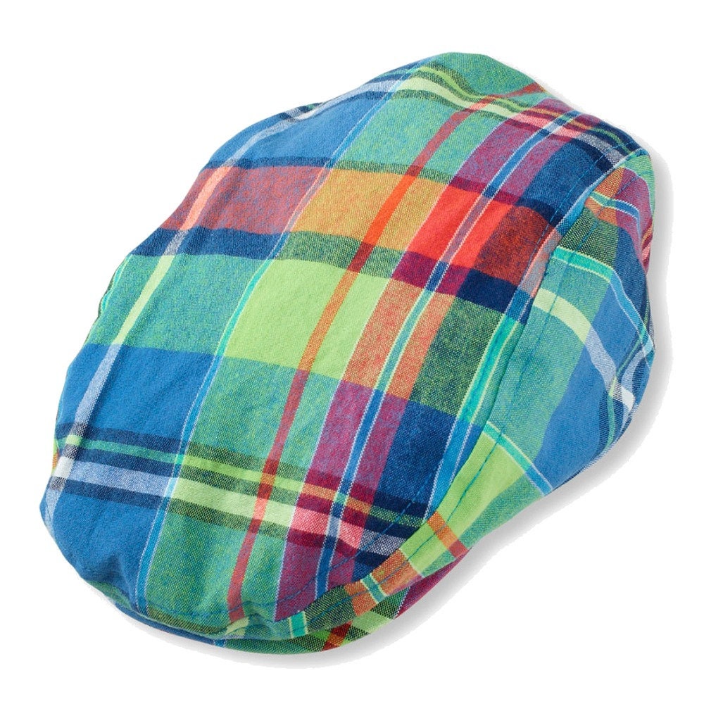 Infant Newsboy Ivy Duckbill Kid Irish Cap Hat Neon Plaids Etsy