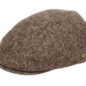 Herringbone Wool Ivy Newsboy Cabbie Gatsby Driving Irish Tweed Golf Hat ...