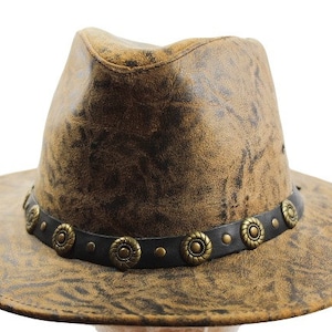 Leather Safari Hat 