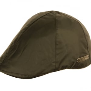 Wodoodporna czapka Duckbill Ivy Cap z 6 panelami, stylowy płaski kapelusz golfowy i driver. Dostępna opcjonalna personalizacja inicjałami.