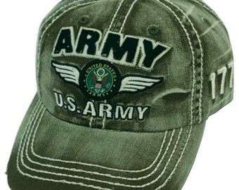 Vintage U.S. Army 1775 Cap – Distressed Military Hat