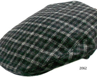 Men's Wool Blend Soft Lined Irish Ivy Flat fitted Hat Cap 