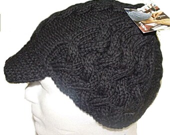 Winter Visor Beanie Hat Cap 