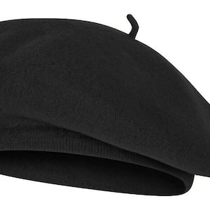 Wool Beret French Style VINTAGE hat cap - available in 10+ colors - Optional initial&#39;s personalization available.