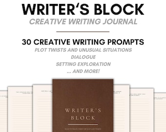 Creatief schrijfdagboek, prompts voor schrijvers, promptdagboek, schrijfprompts, creatief dagboek, dialoog, personage, plot, setting