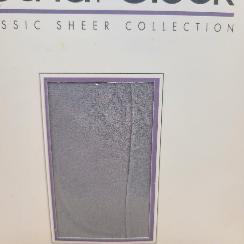 Round the Clock 1990 Sea Silver Sheer Pantyhose Size D NOS Style 135 ...