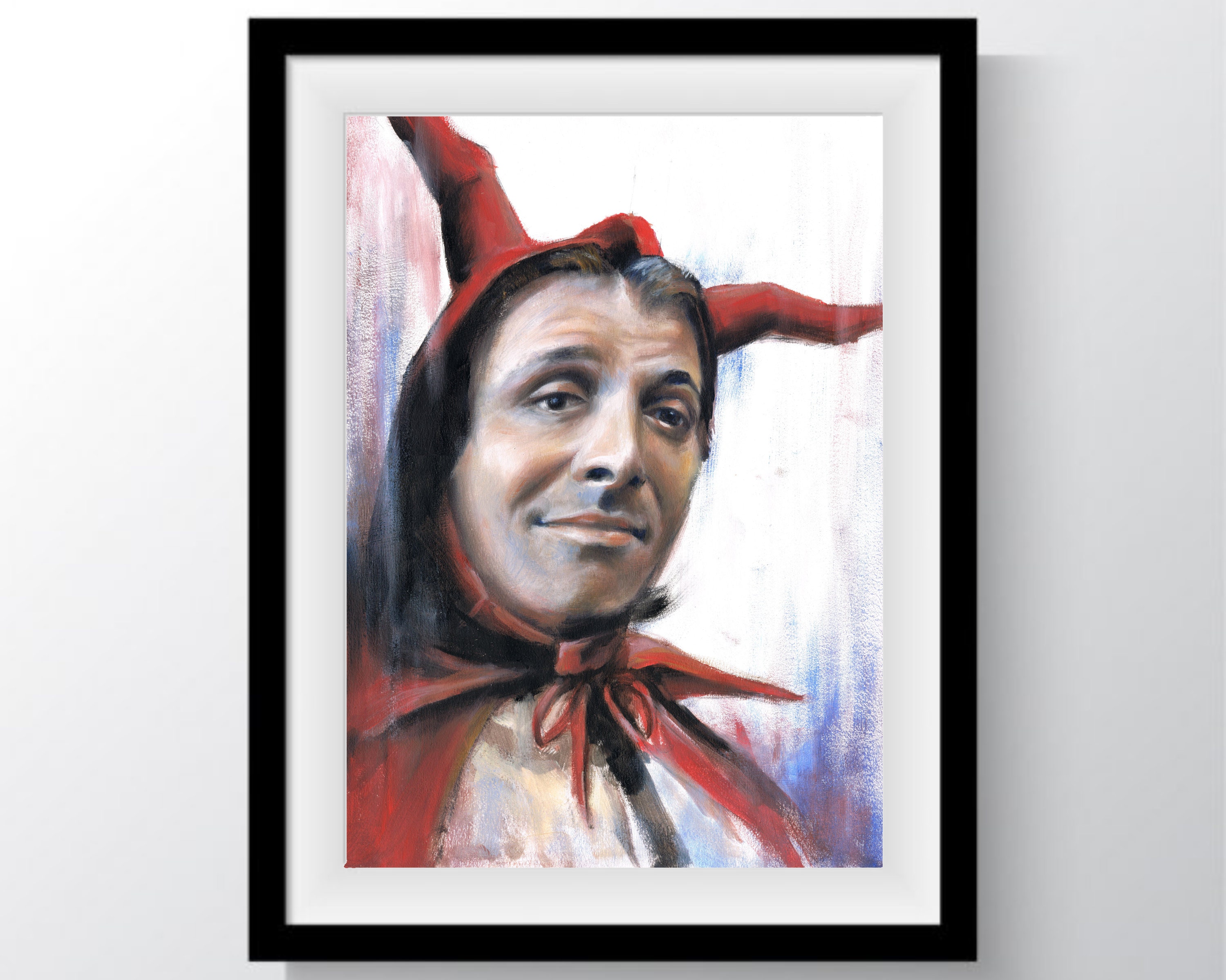 Rik Mayall Portrait. Alternative Comedian. Performer. Actor. A3 Print