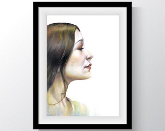 Joanna Newsom Portrait. Musician. Writer. Singer. Songwriter. Harpist. Harp. Actress. Multi instrumentalist. A3 Print. Poster. Wall Art.