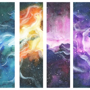 Galaxy Bookmark, Space Bookmarks, Printable Bookmarks for Kids ...
