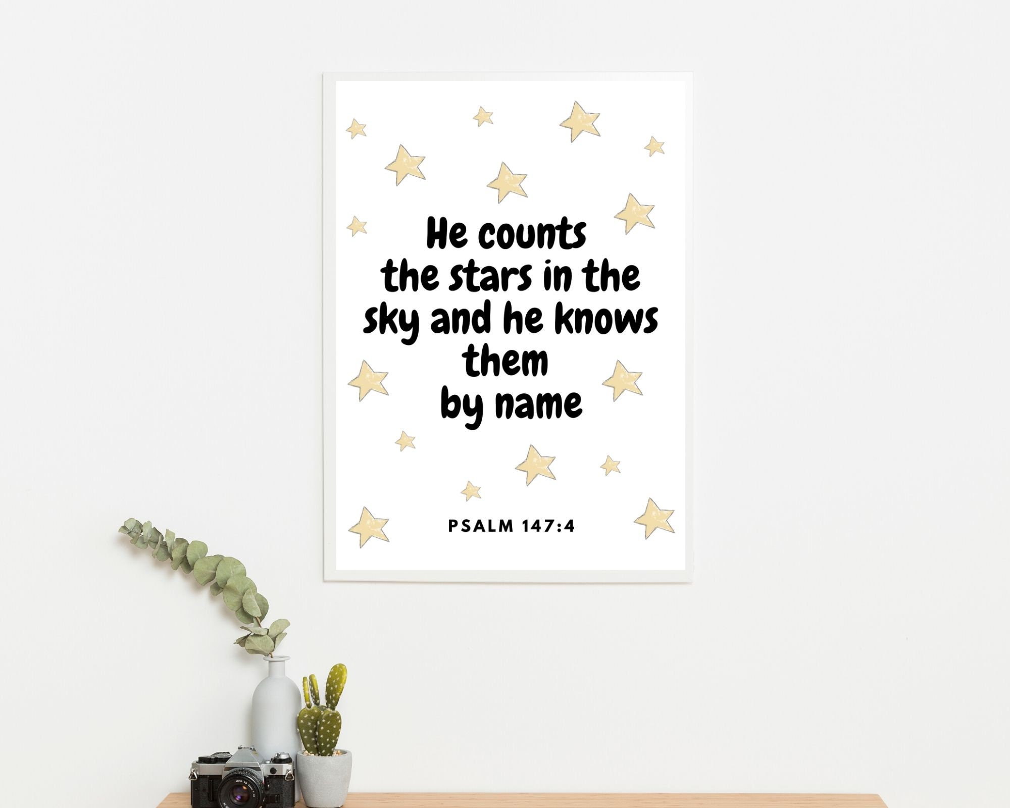 Nursery bible verse print childrens bible verses nursery Etsy
