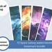 Galaxy Bookmark, Space Bookmarks, Printable Bookmarks for Kids ...