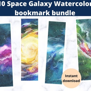 Galaxy Bookmark, Space Bookmarks, Printable Bookmarks for Kids ...