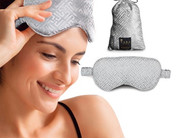 Artisan 27 Momme Mulberry Silk Sleep Mask, Light Blocking, Adjustable Strap