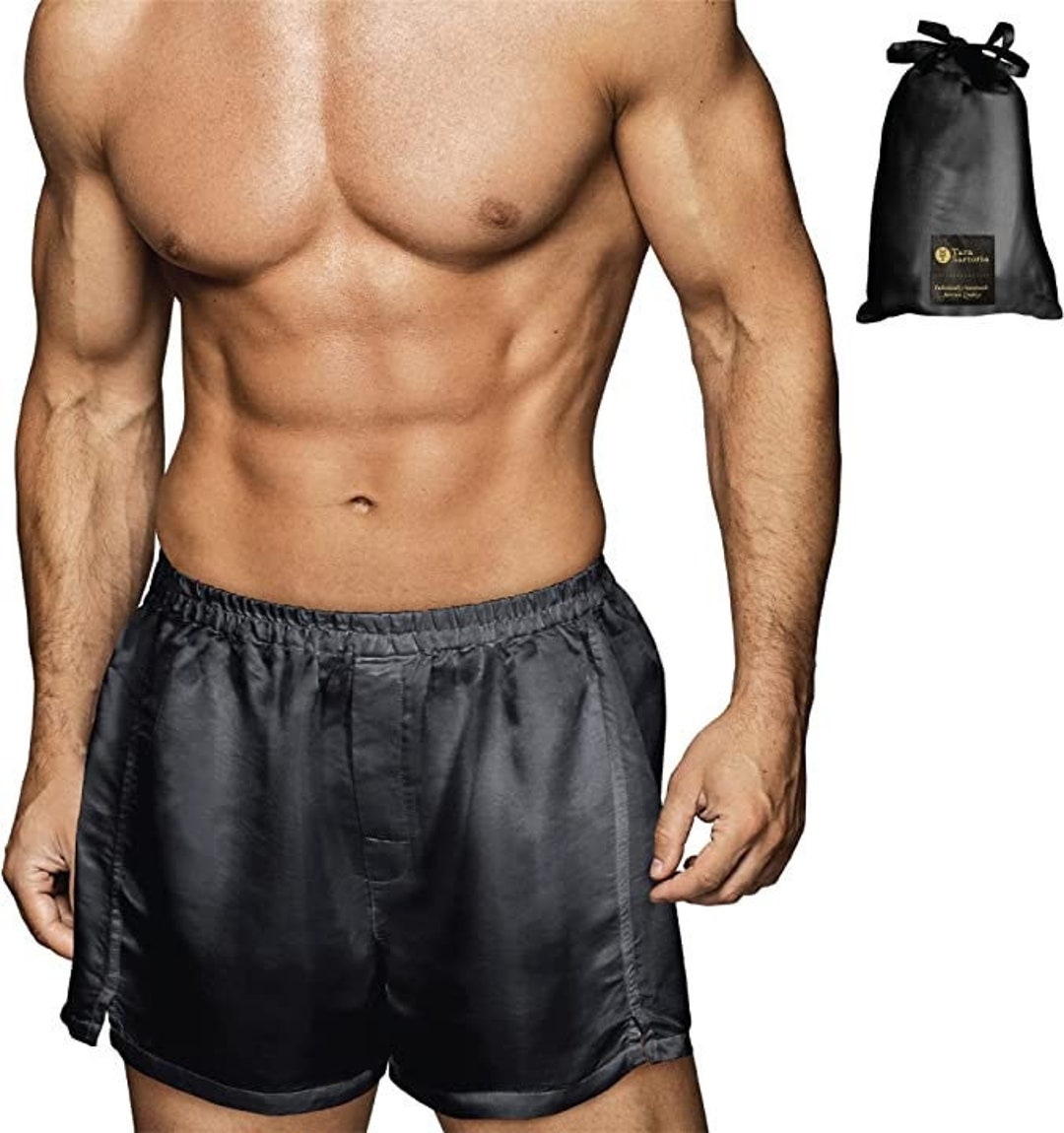 Silk Boxers Mens Silk Underwear Sleep Wear Mens Mulberry Etsy
