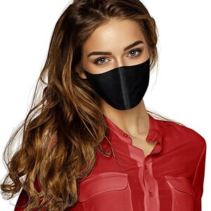 Artisan Handmade Zero-Waste  27 Momme Mulberry Silk Face Mask With Nose Wire Filter Pocket, Adjustable Ear Loops, Silk Mask
