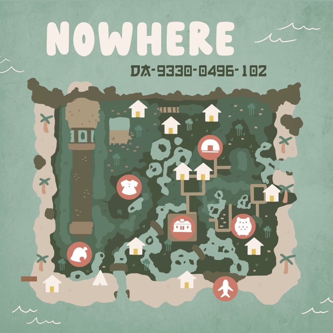 Custom Animal Crossing Map Design Etsy