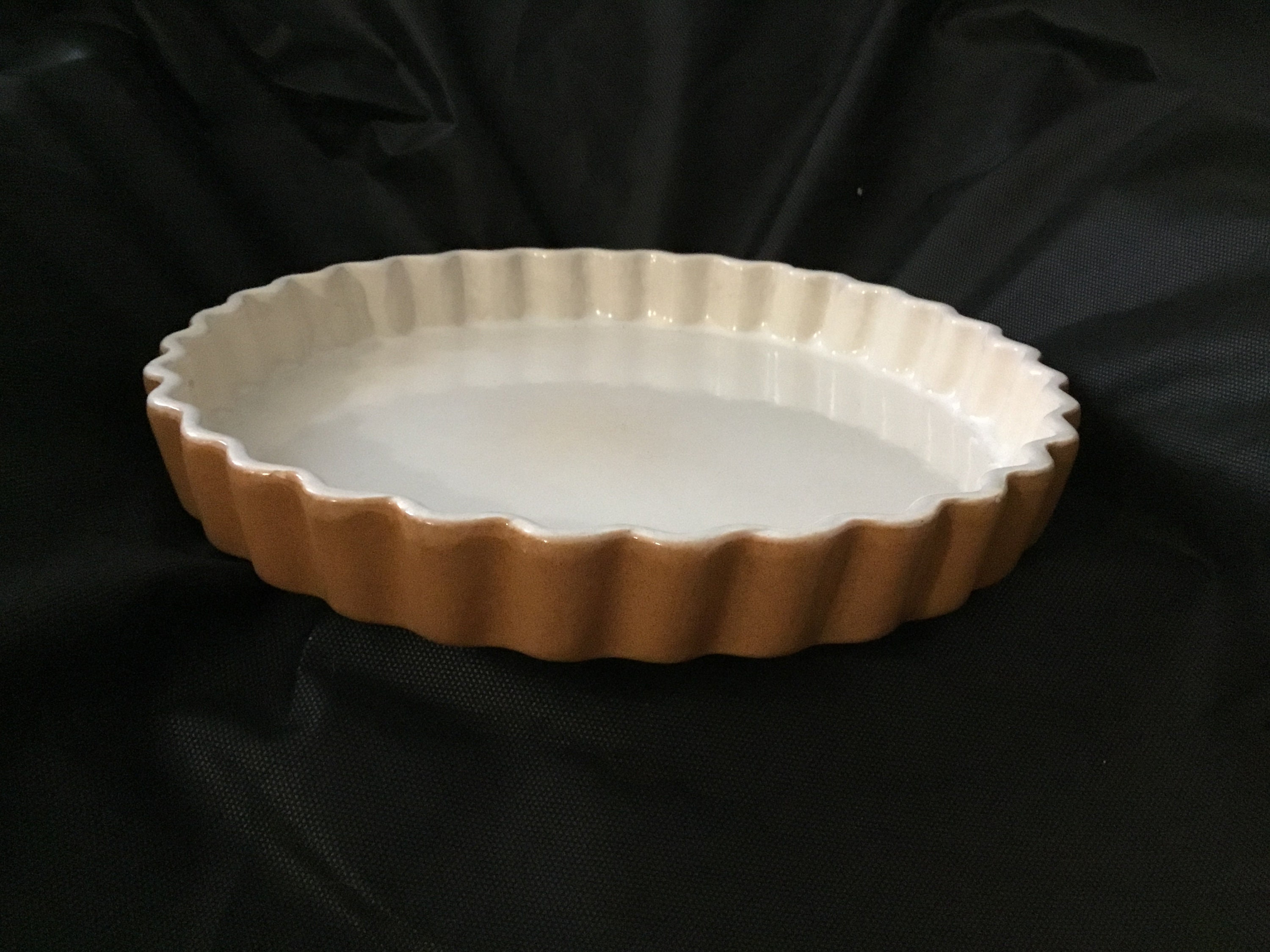 EMILE HENRY Flan Dish 11 oven proof pie dish fluted side Etsy