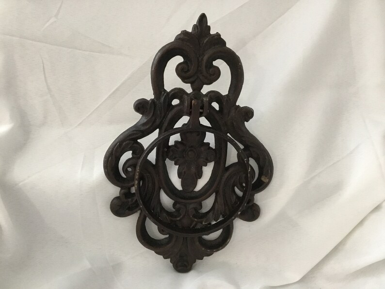 Lovely Vintage Cast Iron Plant Pot Holder Ornate planter Garden planter,