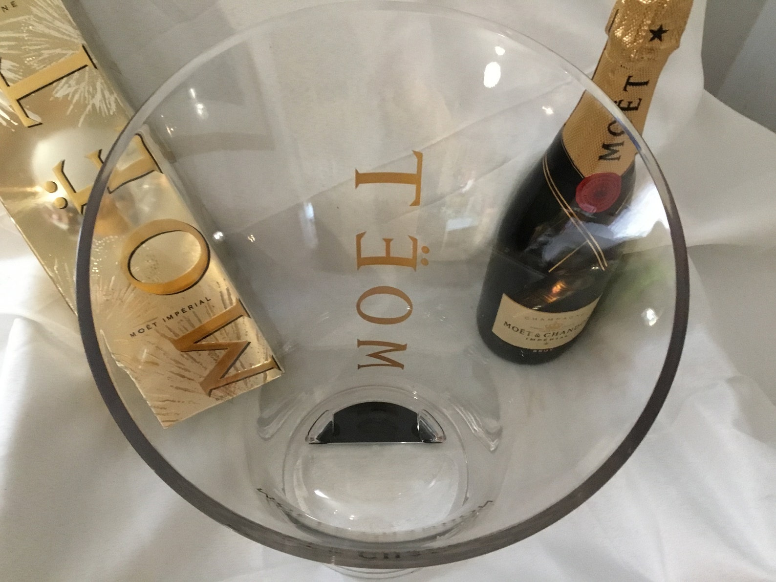 STUNNING MOËT & CHANDON Champagne Bucket Clear Plastic ice Etsy