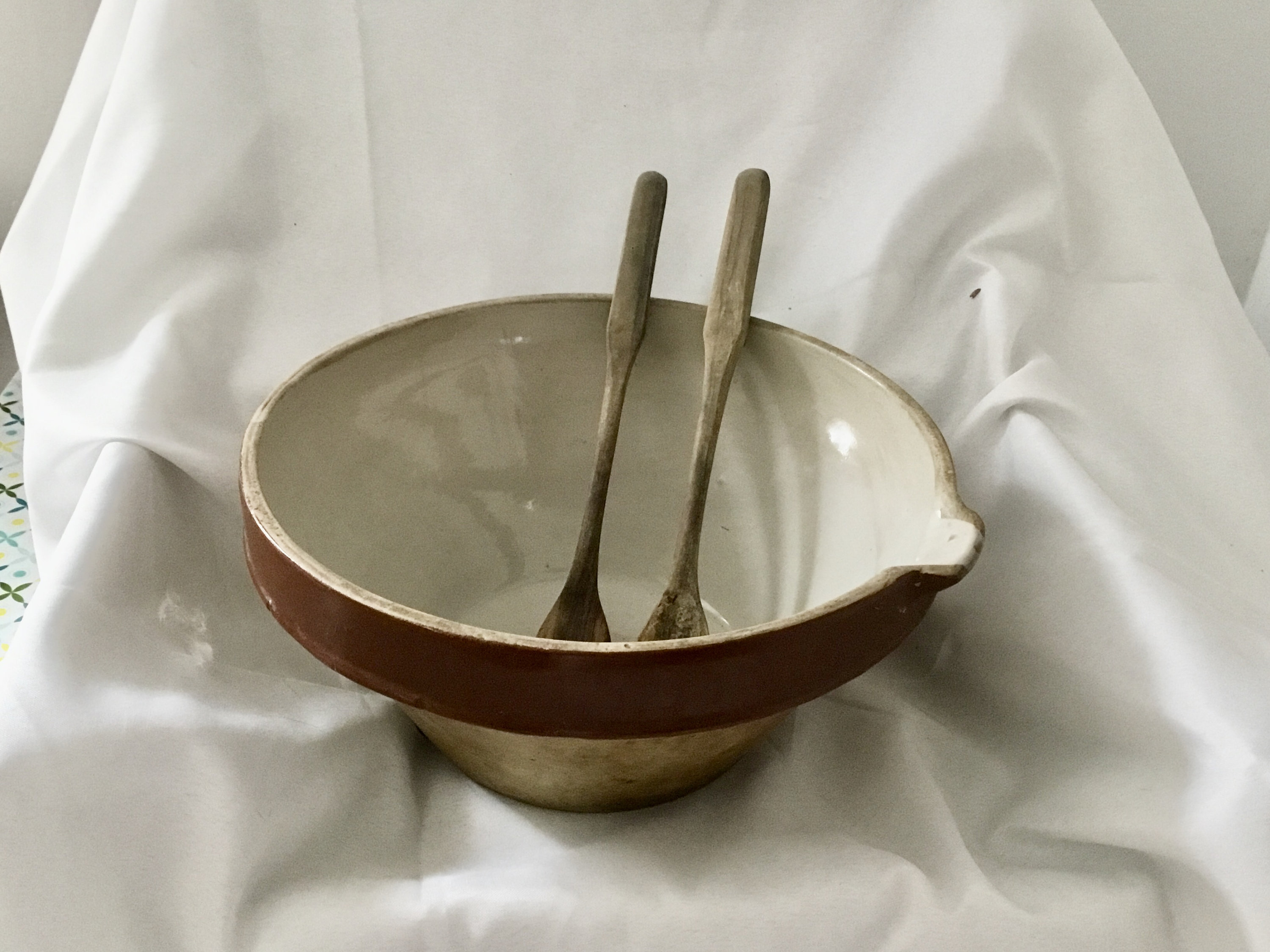 Large French Mixing Bowl Vintage Stoneware Glazed mixing Etsy