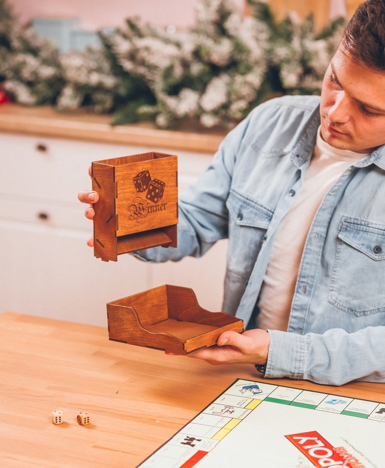 Dice Tray Dnd Dice Tower Board Game Monopoly Dungeons and Etsy