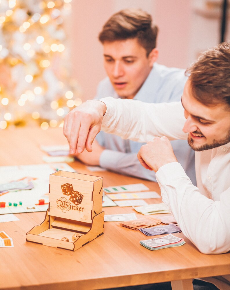 Dice Tower Dnd Dice Tray Board Game Monopoly Dnd Gifts Etsy