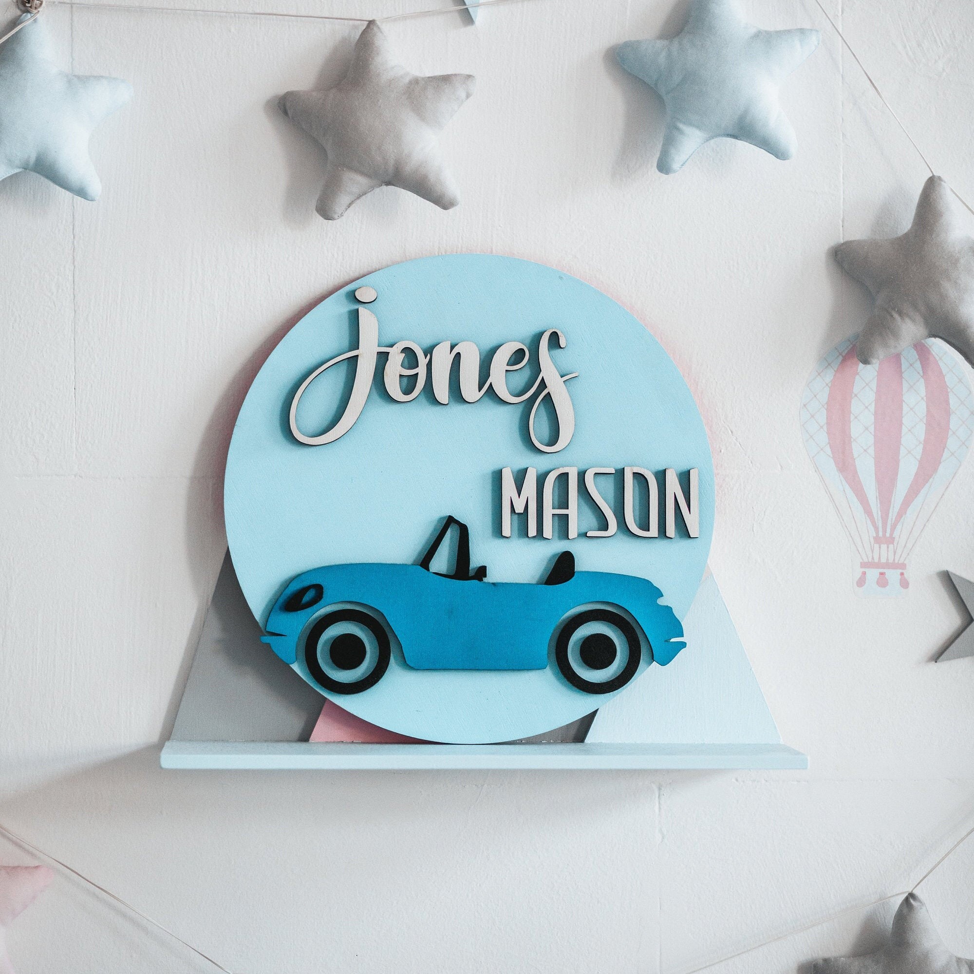 Personalized wooden baby name sign Nursery decor Newborn Etsy