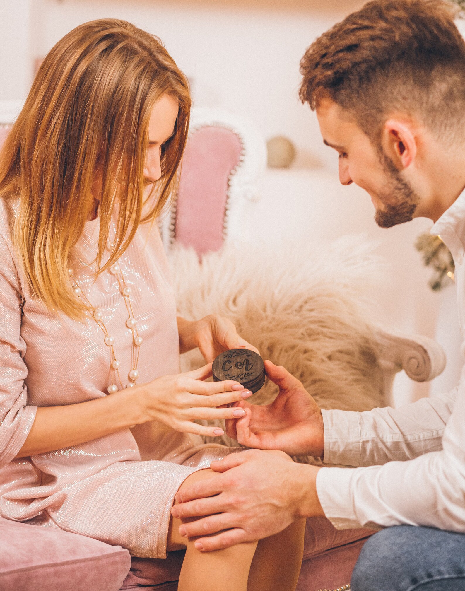 Personalized Ring Box Engagement Ring Box Rustic Wedding Etsy