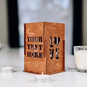 Anniversary gift Candle holder Night light Lamp Valentine gift Gift for him Valentines day Gift for her Boyfriend gifts Girlfriend gift