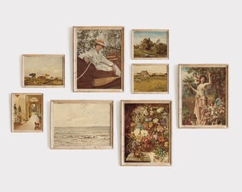 Commercial license included for print-on-demand | 100 vintage look classic paintings - Summer VINTAGE VOL.2 | Art for POD | instant download