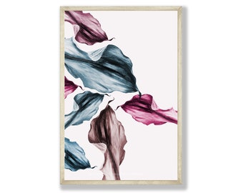 Abstract Leaf Print- Instant Digital Download - Printable Abstract Art - Various Sizes