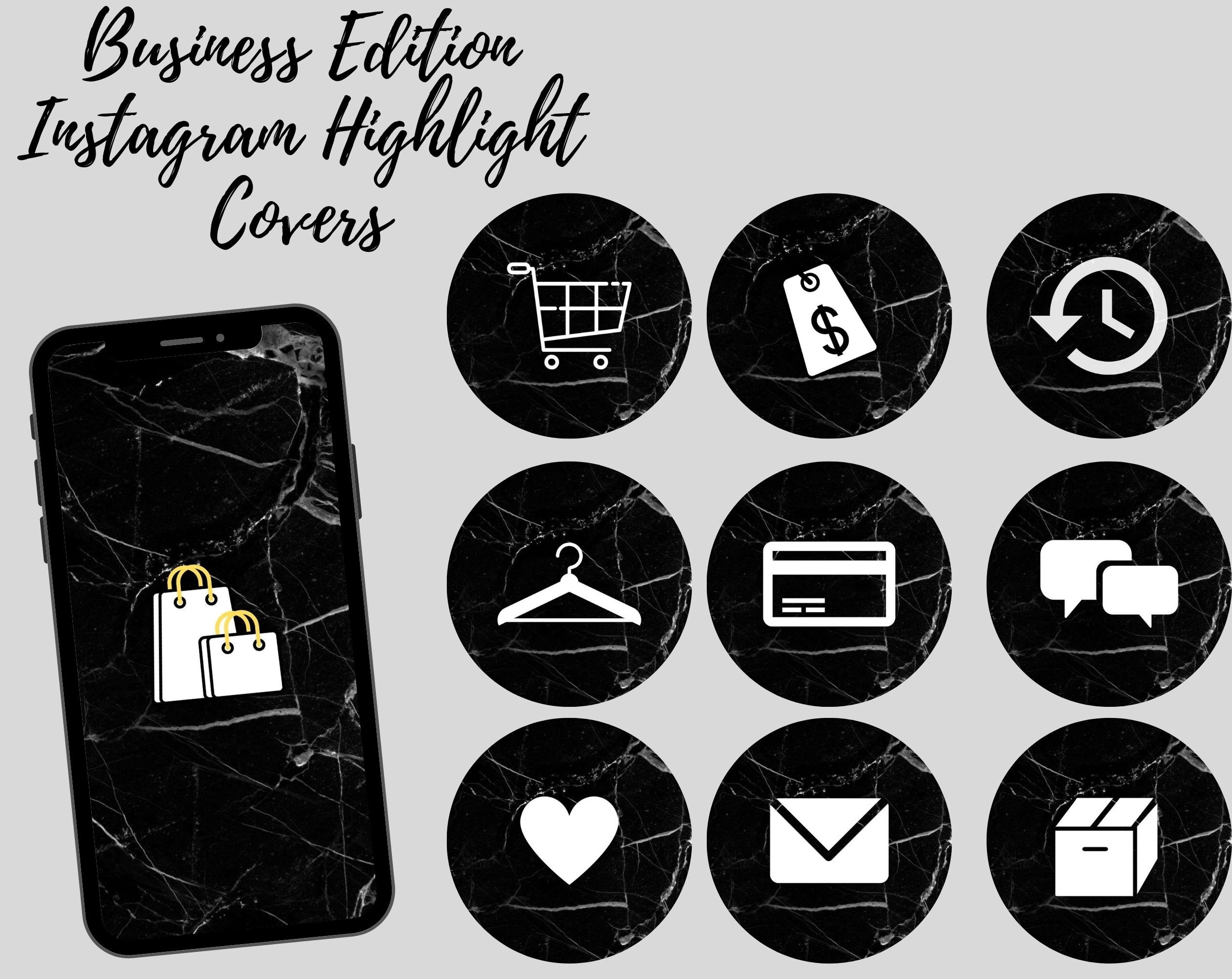 15 Business Edition IG Highlight Covers, Instagram Highlight Covers