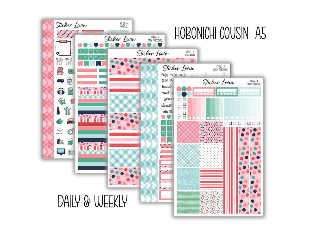 Printable Hobonichi Cousin Weekly Kit // Printable Planner Stickers ...