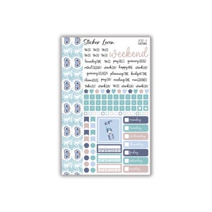 Printable Vertical Weekly Kit // Printable Planner Stickers // - Etsy