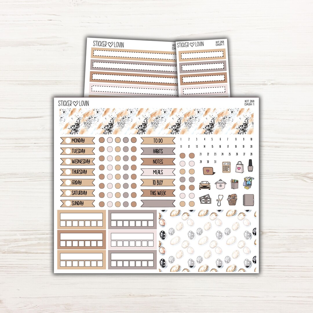Happy Easter Dashboard Weekly Sticker Kit - Weekly Planner Sticker Kit ...