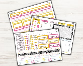 Back to School Dashboard Weekly Sticker Kit - Weekly Planner Sticker Kit - 7x9 Dashboard Kit - 7x9 Weekly Kit - Dashboard Planner