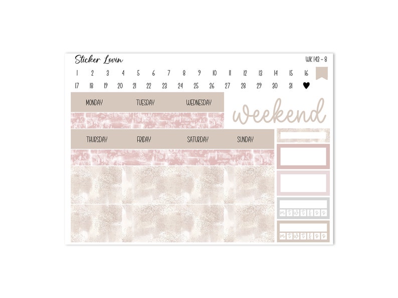 Printable Hobonichi Cousin Weekly Kit // Printable Planner Stickers ...