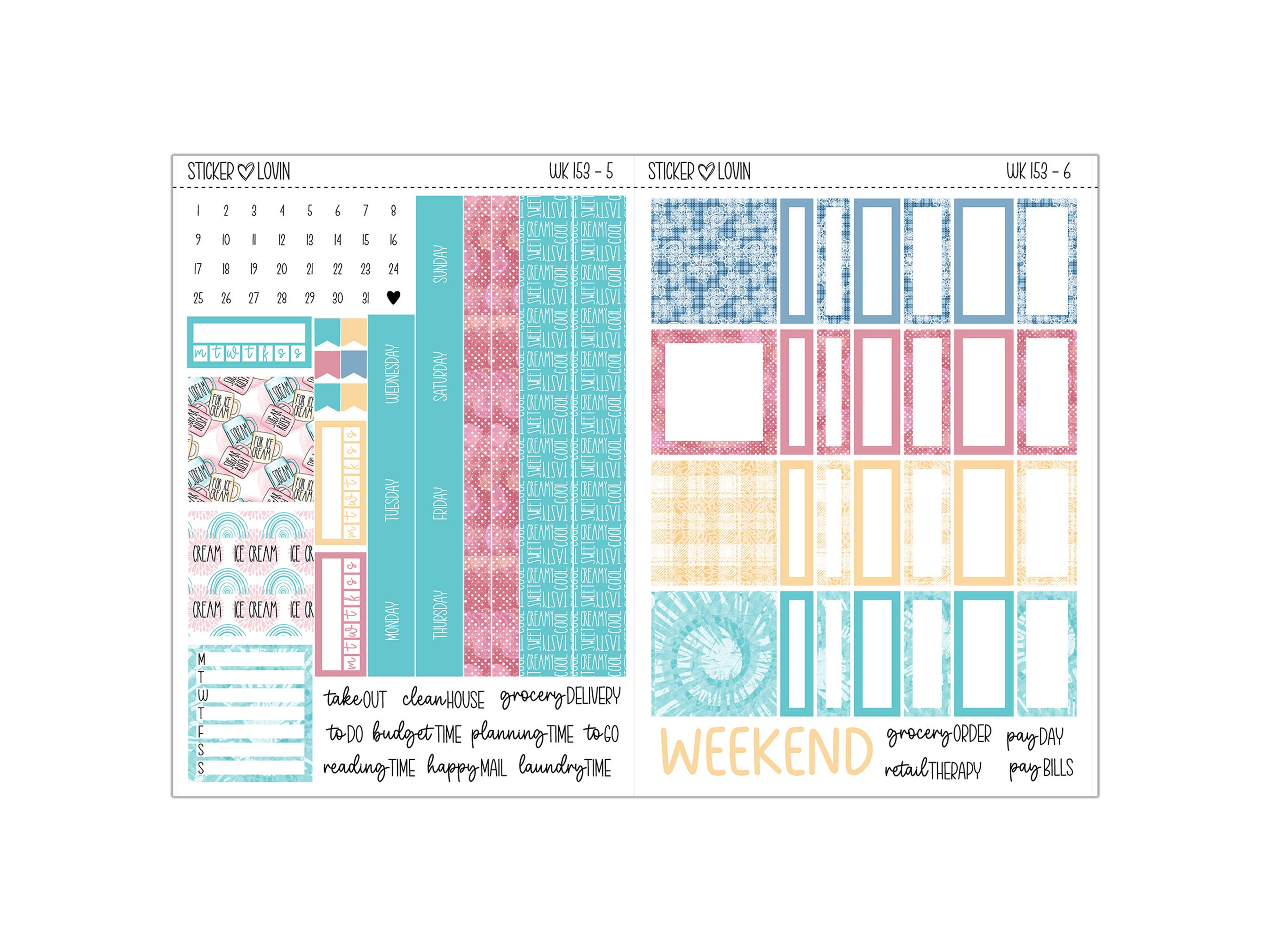 Printable Hobonichi Cousin Weekly Kit // Printable Planner Stickers ...