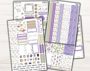Petite Provence Weekly Planner Sticker Kit – Vertical 7x9 Layout