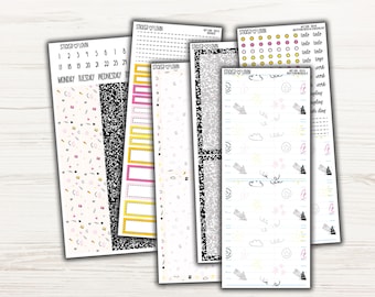 Back to School Daily Duo Sticker Kit - EC Daily Planner Sticker Kit - Daily Duo Kit - Daily Planner Sticker Kit