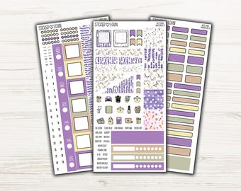 Petite Provence Weekly Sticker Kit - Weekly Planner Sticker Kit - Hobo Weeks Weekly Kit - Weeks Planner Sticker Weekly Kit