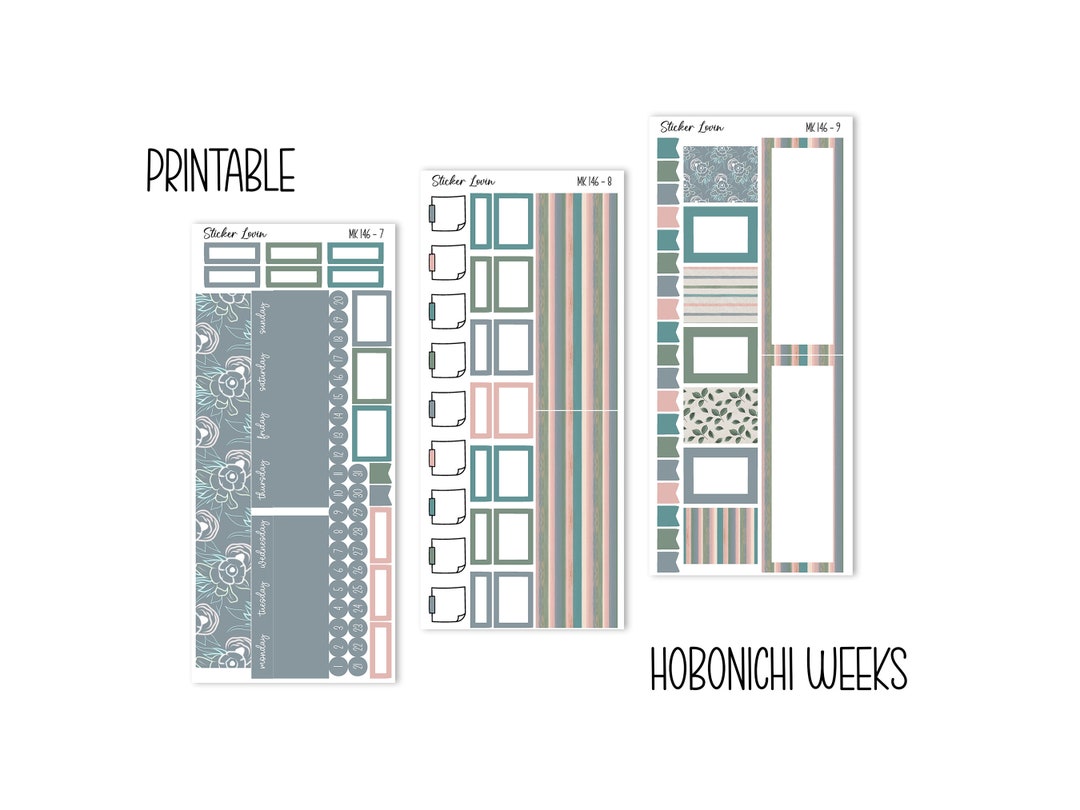 Printable Hobonichi Weeks Kit // Printable Planner Stickers // Instant ...