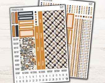 Rainy September Cousin Monthly Sticker Kit - Monthly Cousin Planner Sticker Kit - Cousin Kit - Cousin Monthly Kit