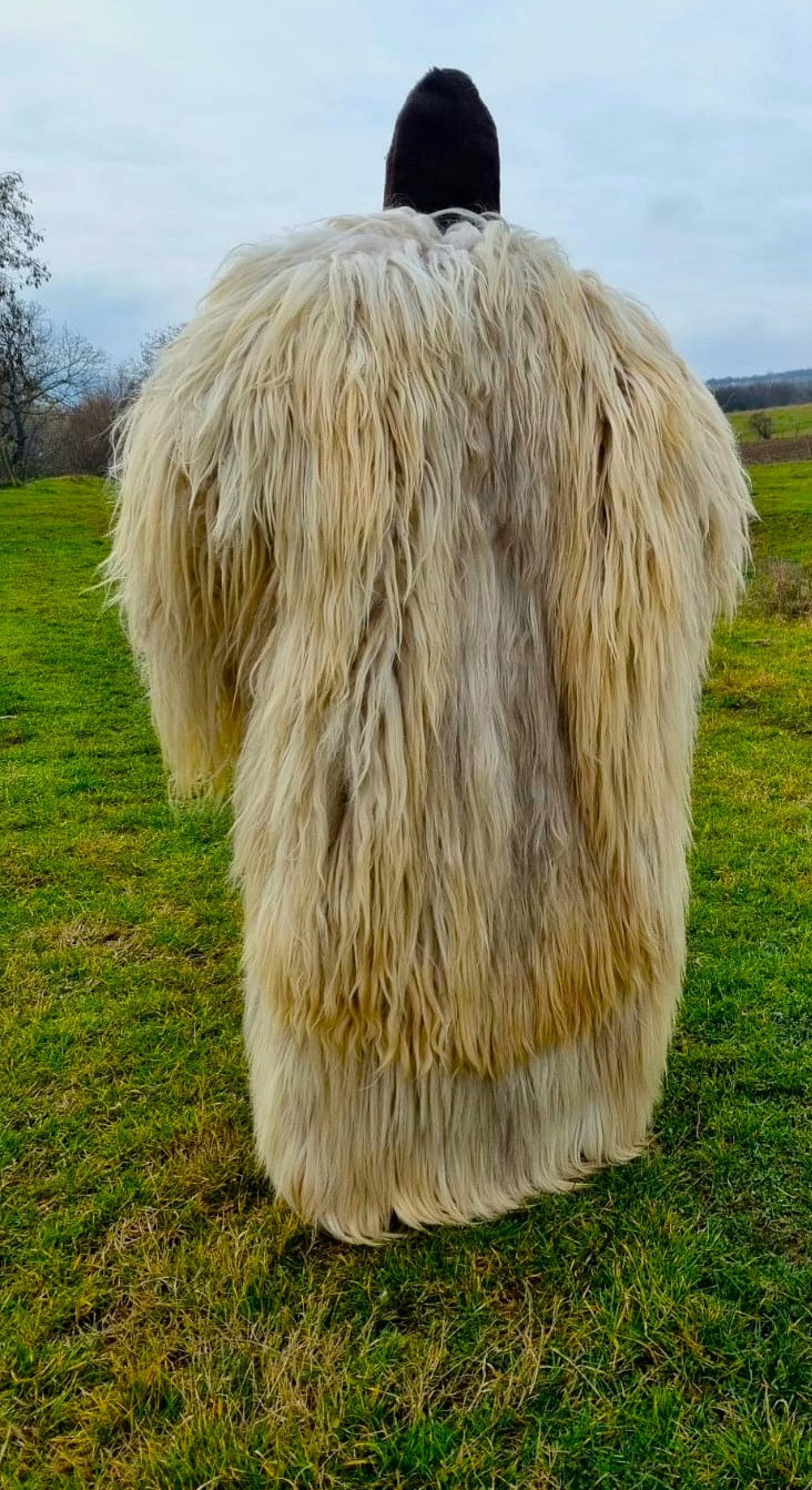 Royal Sheep Coat / Traditional Sheepskin / Romanian Legacy / Handmade