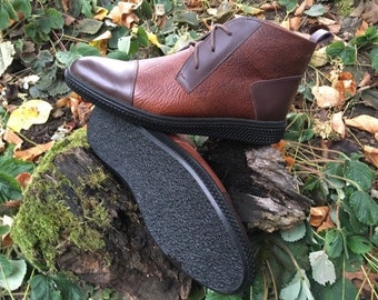 Men Boots "AXA Magnolia-Vladimir"/ Handmade Craft / Free Gift - Romanian handmade wine cup / Romanian footwear