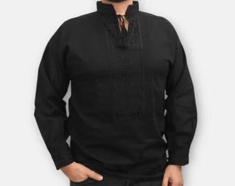 Traditioneel Roemeens shirt Aurel 11 / Gratis cadeau- VosOud Aromatherapie essentiële oliën luxe mix
