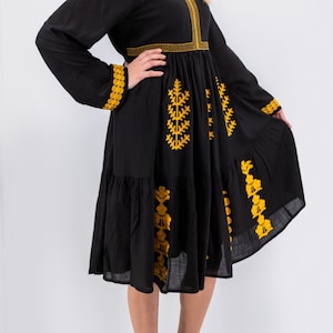 Traditional Romanian Dress&quot;Antoaneta 8&quot; / manual sewn embroidery / Free Gift- VosOud Aromatherapy essential oils luxury mix