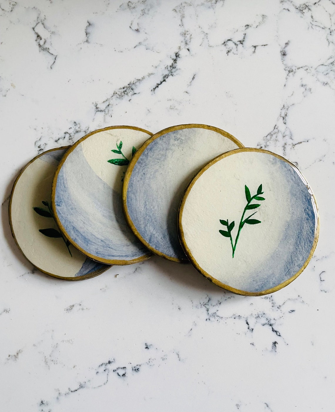 Handmade Plant Coasters Serenity Etsy