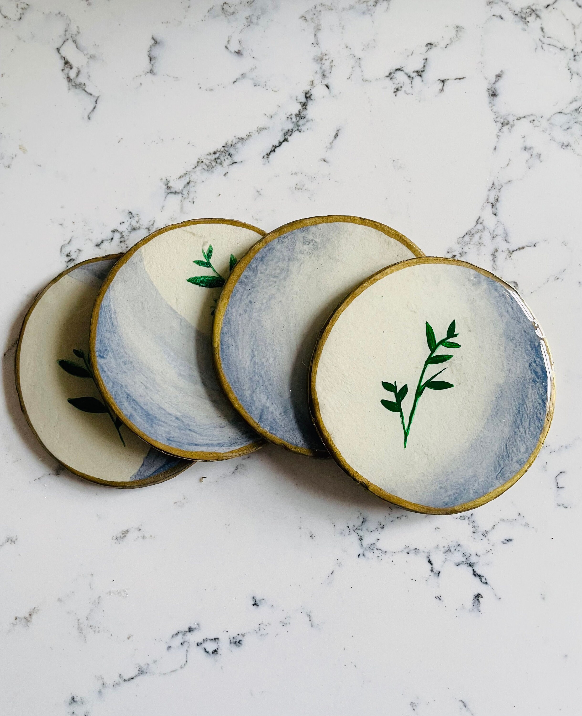 Handmade Plant Coasters Serenity Etsy