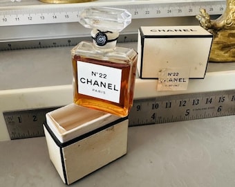 Vtg N 22 Extrait de Parfum de CHANEL París. SELLADO - 1/4 fl. onz